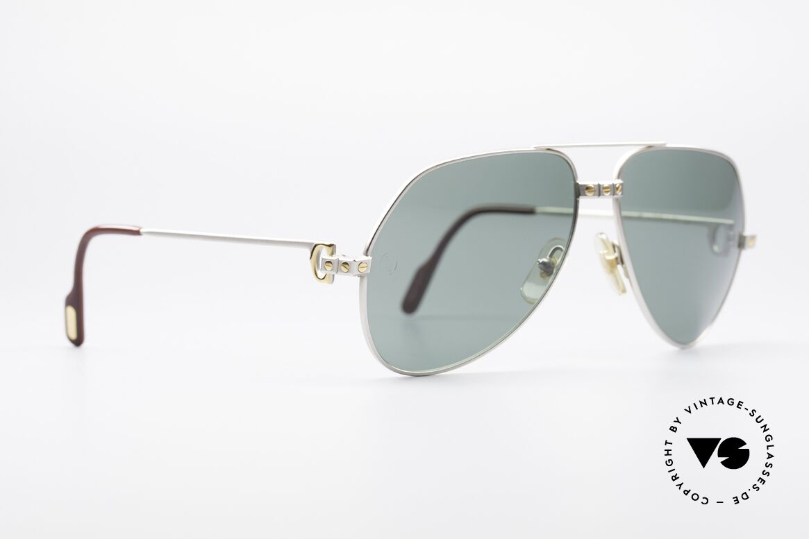 Cartier Vendome Santos - M Rare Luxus Palladium Edition, Santos-Dekor (3 Schrauben) in MEDIUM Gr. 59-14, 135, Passend für Herren