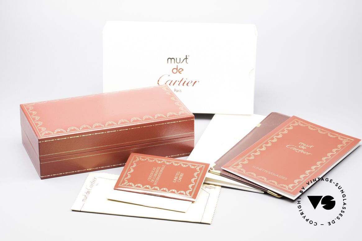Cartier Vendome Santos - M Rare Luxus Palladium Edition, KEINE Retrobrille, sondern ein altes vintage ORIGINAL, Passend für Herren