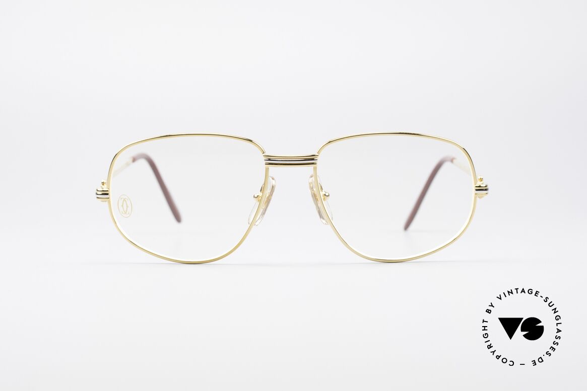 Cartier Romance LC - S Luxus Designer Brille Vergoldet, wurde 1986 veröffentlicht und dann bis 1997 produziert, Passend für Herren und Damen