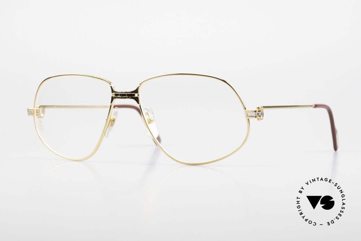 Cartier Panthere G.M. - L 80er Luxus Vintage Brille, G.M. = "Grande Modèle" (für Monsieur / den Gentleman), Passend für Herren