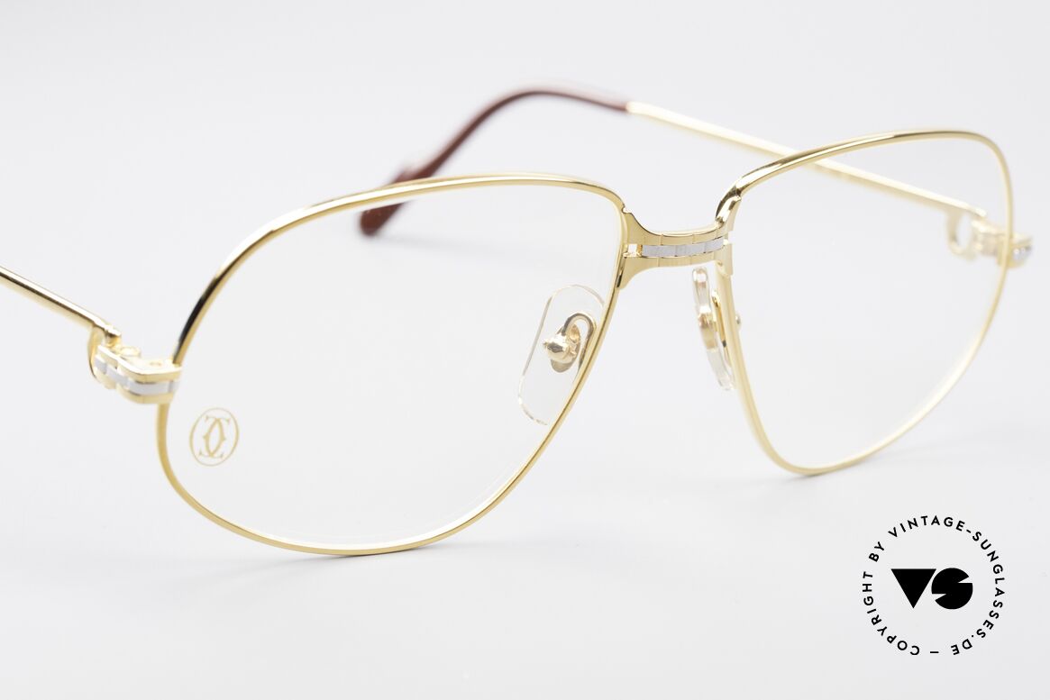 Cartier Panthere G.M. - L 80er Luxus Vintage Brille, 22kt vergoldete Fassung (wie alle alten Cartier Brillen), Passend für Herren