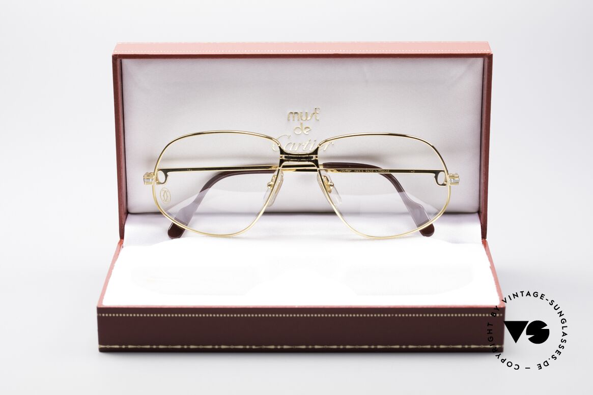 Cartier Panthere G.M. - L 80er Luxus Vintage Brille, Größe: large, Passend für Herren