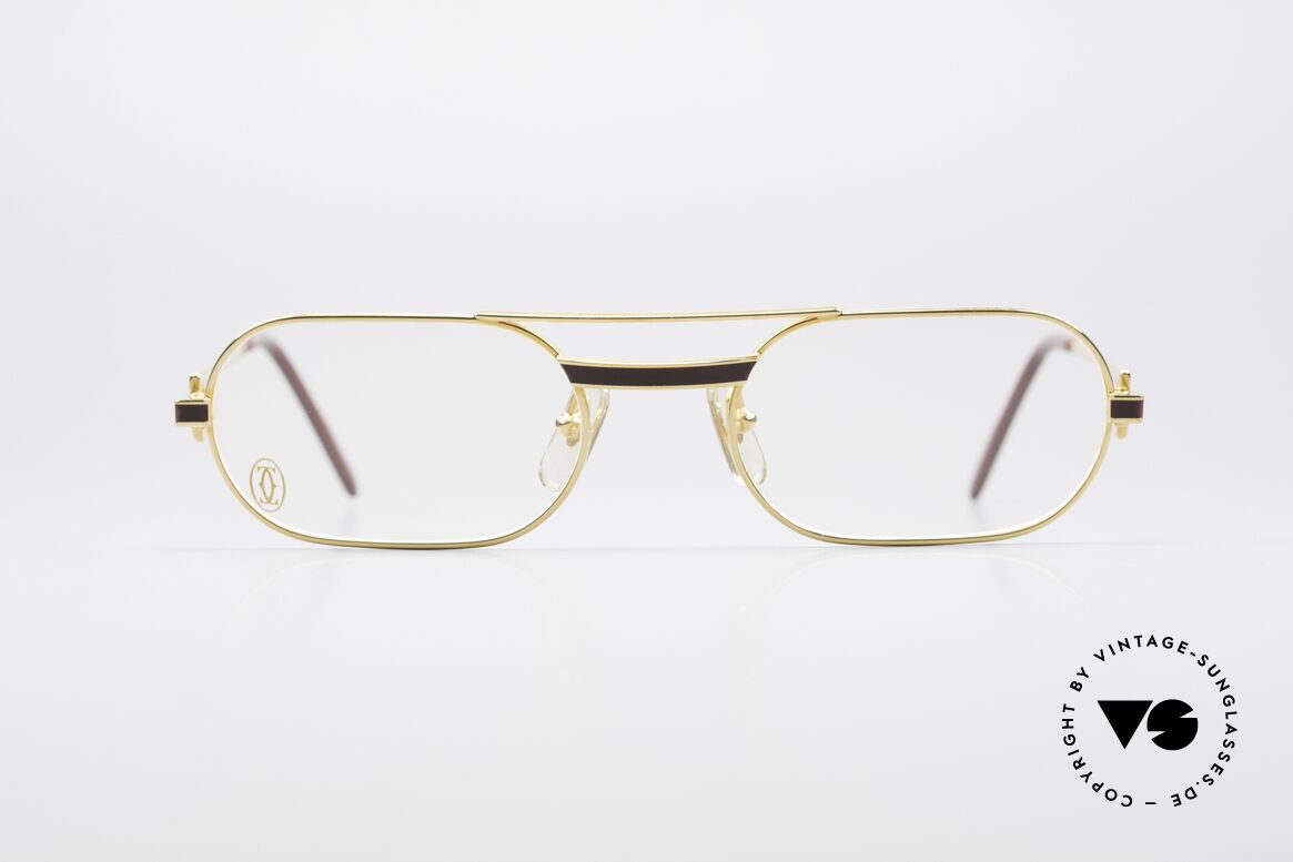 Cartier MUST Laque - S 80er Luxus Brille Vergoldet, MUST: das erste Modell der Lunettes Collection '83, Passend für Herren und Damen