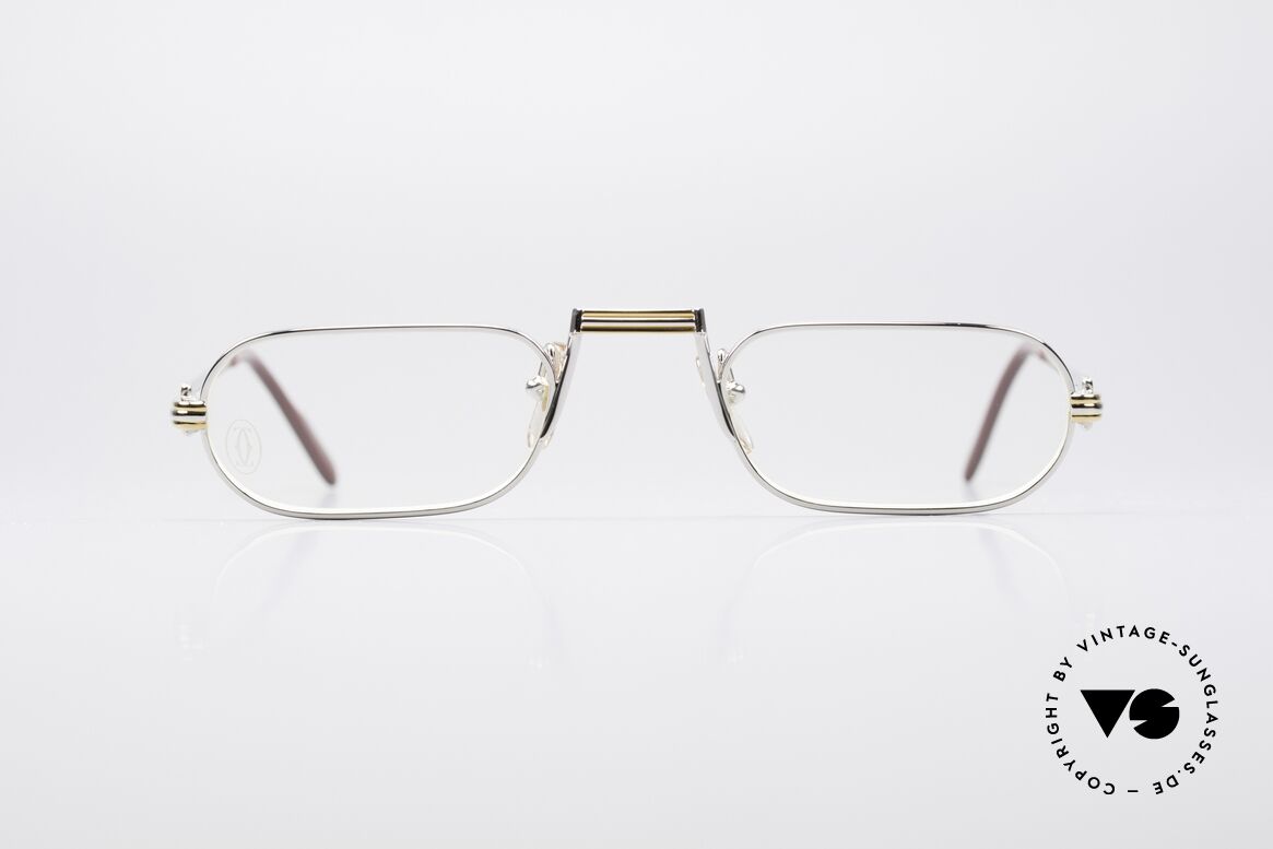 Cartier Demi Lune LC Platin Luxus Lesebrille Unisex, Demi Lune = die berühmte Luxus-Lesebrille von Cartier, Passend für Herren