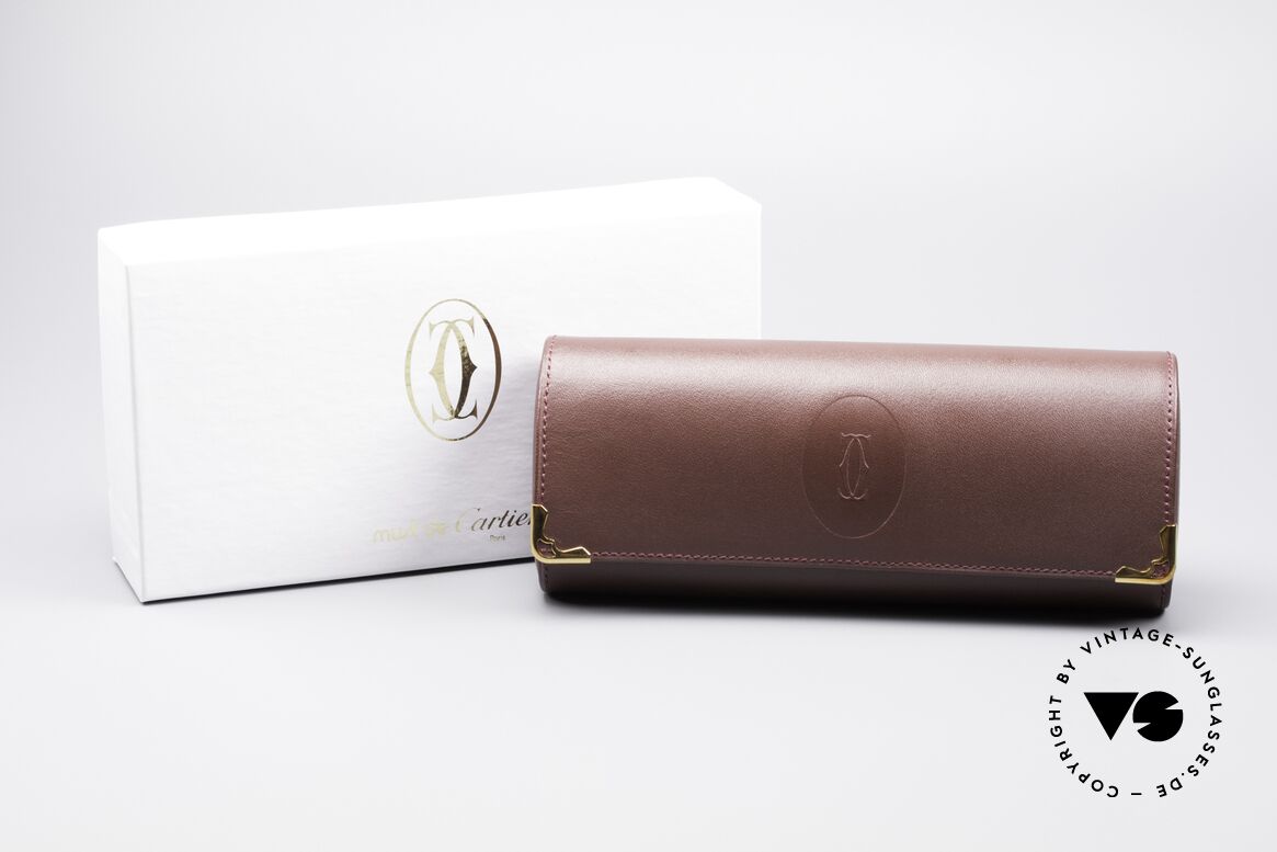 Cartier_ Leather Case True vintage Cartier, original Cartier Soft-Etui für die vintage Brillen, Passend für Herren und Damen Cartier_ Leather Case True vintage Cartier, original Cartier Soft-Etui für die vintage Brillen, Passend für Herren und Damen