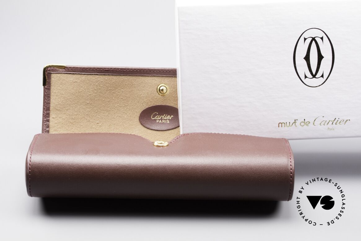Cartier_ Leather Case True vintage Cartier, sowie für die Cartier-Holzmodelle (z.B. Giverny), Passend für Herren und Damen Cartier_ Leather Case True vintage Cartier, sowie für die Cartier-Holzmodelle (z.B. Giverny), Passend für Herren und Damen