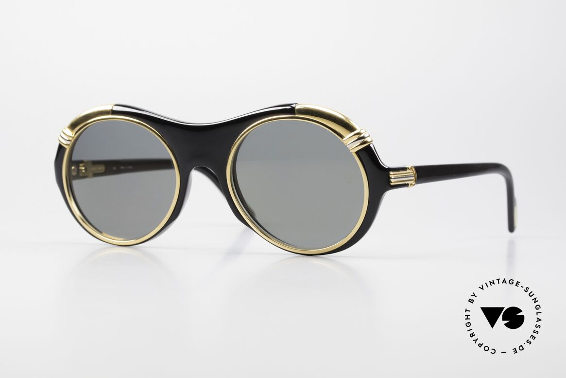 Cartier Diabolo Luxus Promi Sonnenbrille 1991, Luxus-Sonnenbrille aus der Cartier "Composite-Serie", Passend für Herren und Damen