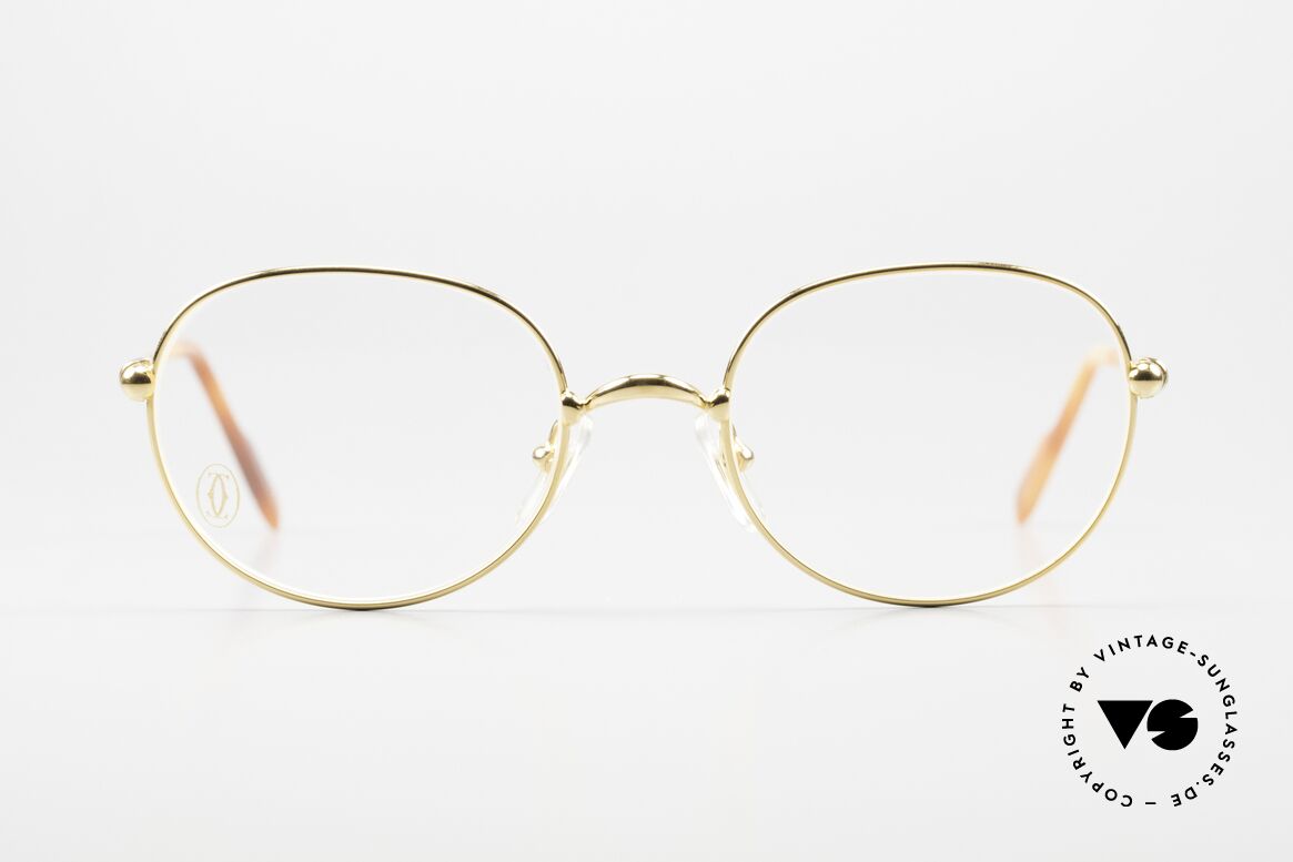 Cartier Antares - S Runde 90er Luxusbrille Unisex, KLEINE runde Cartier vintage Designer-Brillenfassung, Passend für Herren und Damen