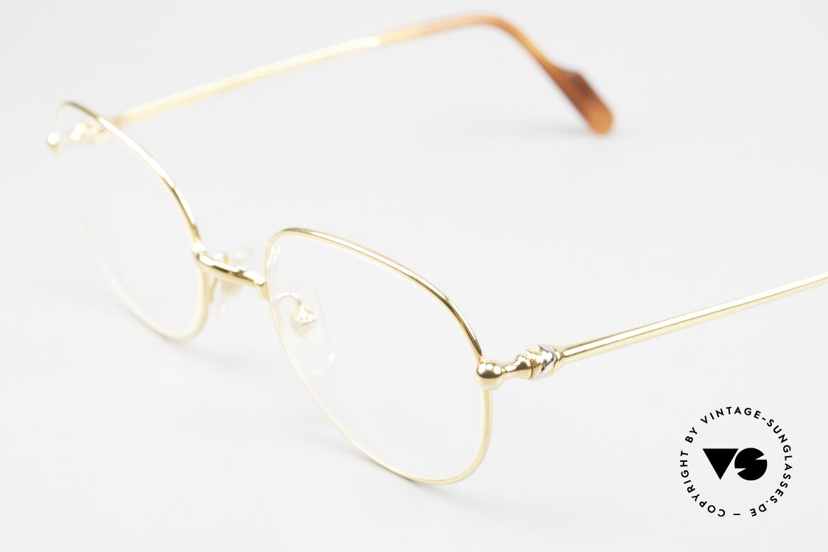 Cartier Antares Runde 90er Luxusbrille Unisex, leichter Rahmen (angenehm zu tragen); Small Gr. 49°19, Passend für Herren und Damen