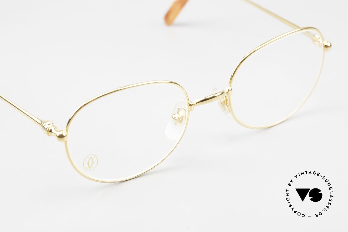 Cartier Antares Runde 90er Luxusbrille Unisex, ungetragene Rarität (inkl. original Cartier Verpackung), Passend für Herren und Damen