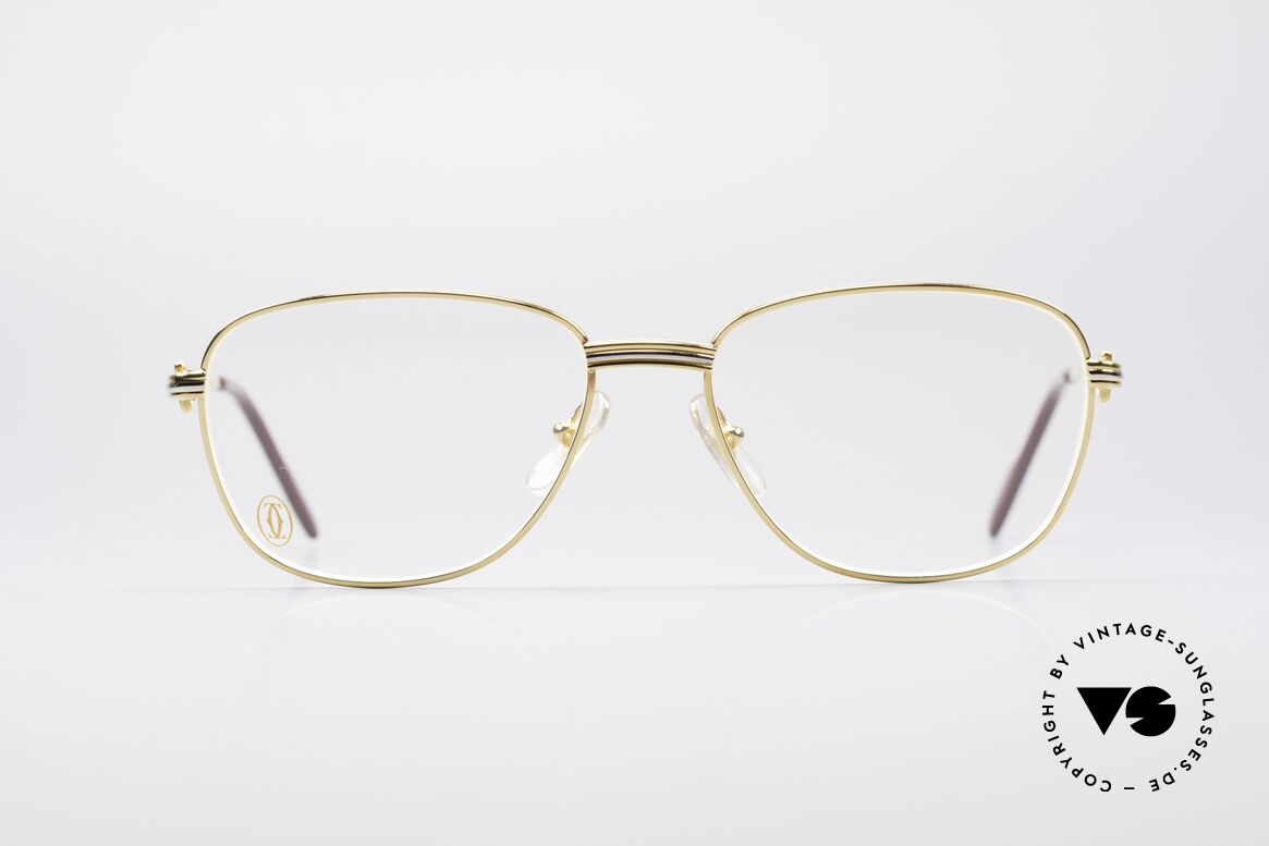 Cartier Courcelles 90er Luxus Vintagebrille, edle Cartier Brille aus den 90ern, Größe 57°17, 135, Passend für Herren