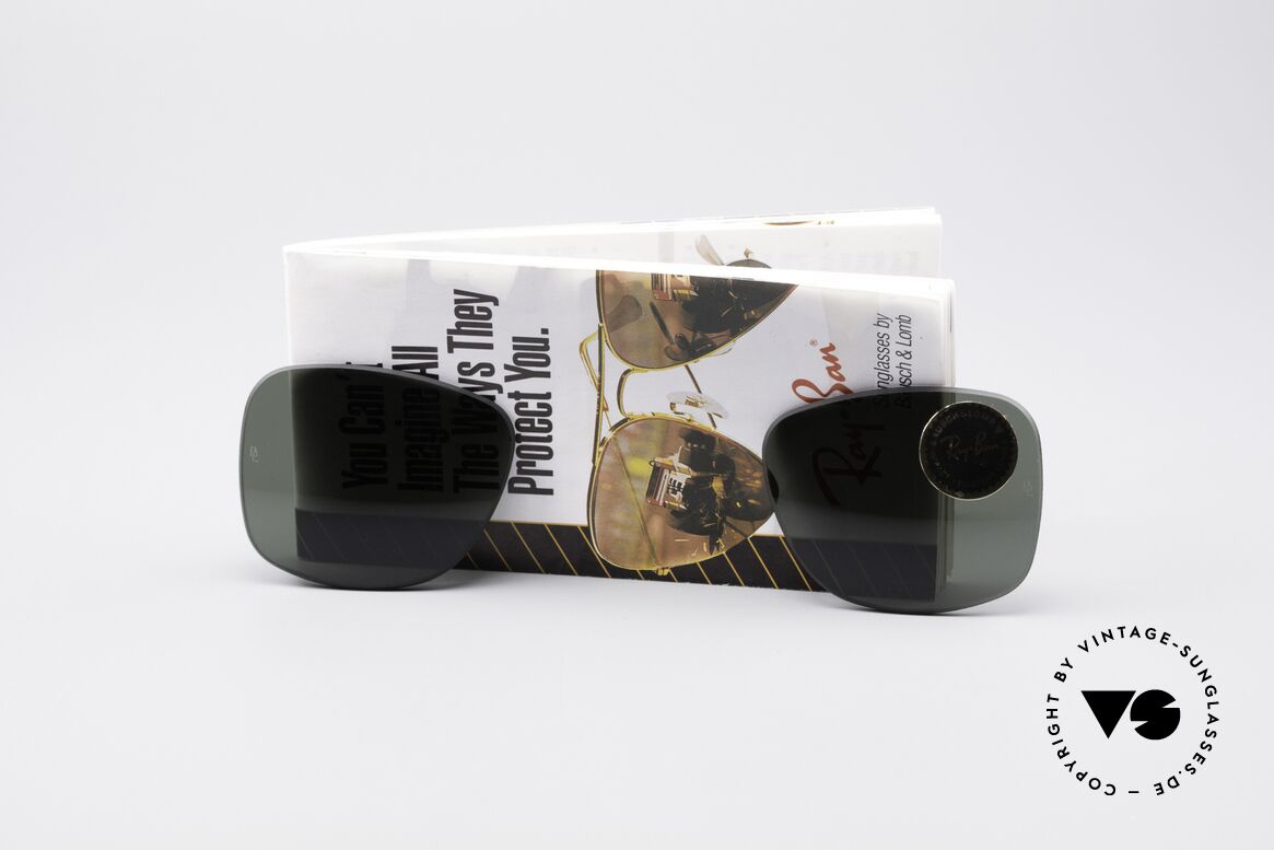 Ray Ban Wayfarer I Lenses B&L USA Sonnengläser G15, original Gläser für das alte Modell "Wayfarer I", Passend für Herren und Damen