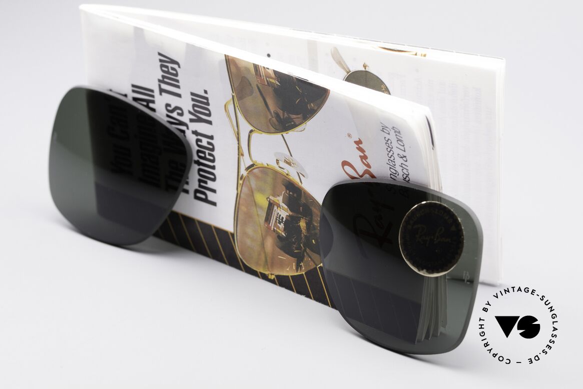 Ray Ban Wayfarer I Lenses B&L USA Sonnengläser G15, Mineralgläser mit der legendären "B&L"-Gravur, Passend für Herren und Damen