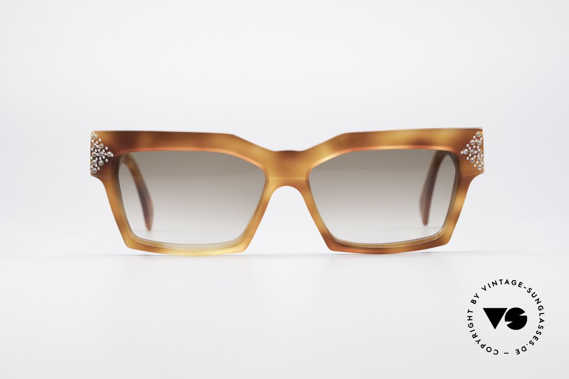 Alain Mikli 318 / 053 Strass Designer Sonnenbrille, französisches Sonnenbrillen-Design von ALAIN MIKLI, Passend für Damen