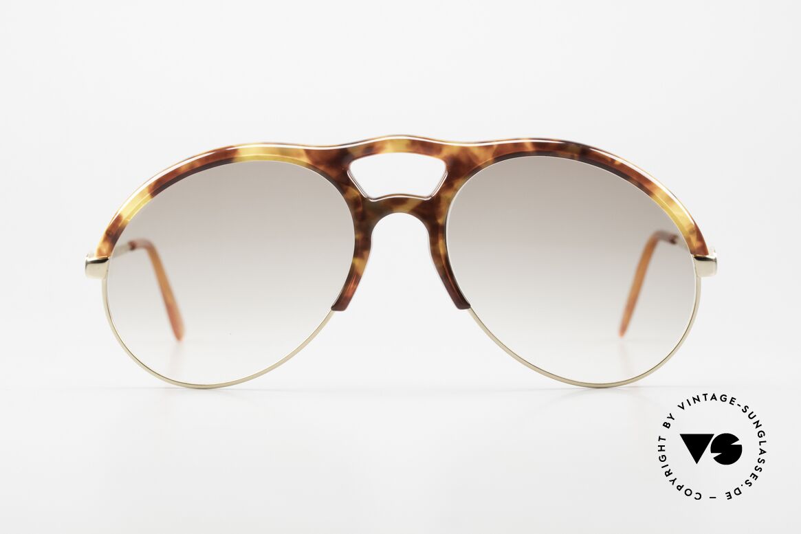 Bugatti 64900 Schildpatt Optik 80er Brille, Rahmen-Applikation in einer Art "Schildpatt-Optik", Passend für Herren