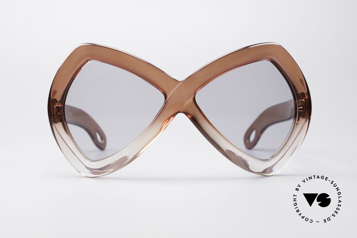 Nina Ricci NR3 70er XXL Sonnenbrille, riesige Nina Ricci Designersonnenbrille der 1960/70er, Passend für Damen
