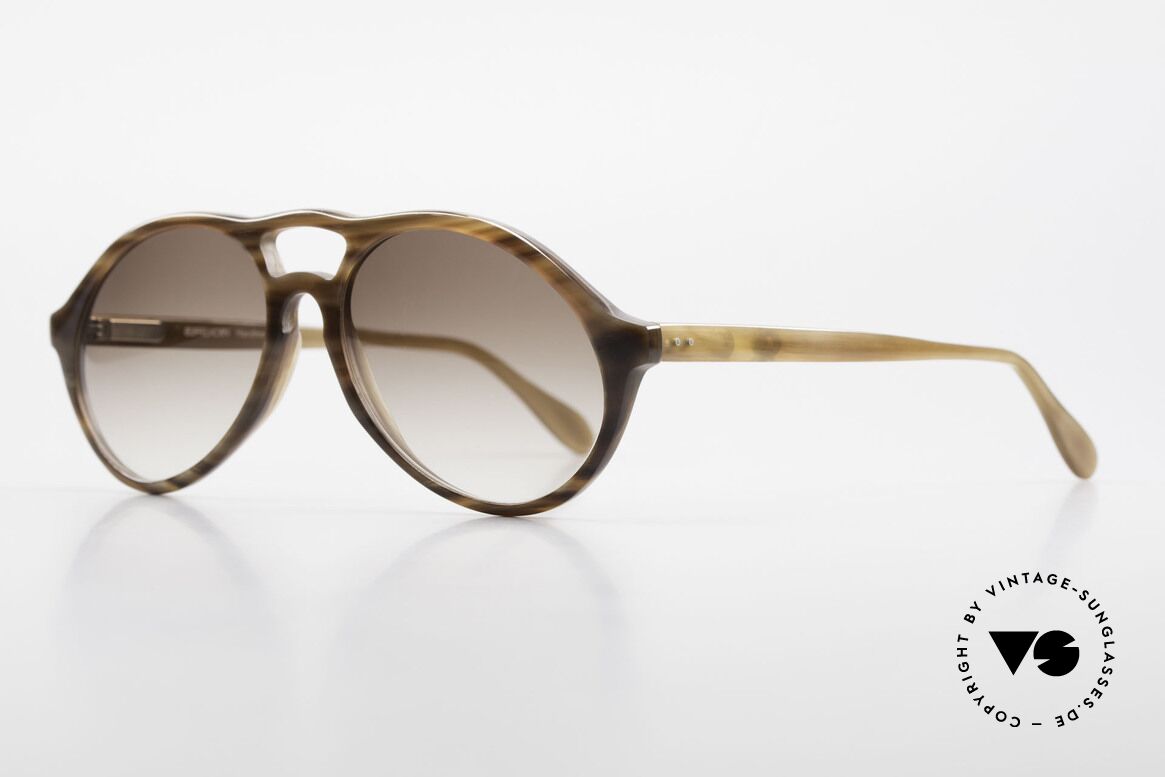 Bugatti 64852 Echt Büffelhorn Brille Vintage, echte Rarität (in Handarbeit gefertigt); Sammlerstück, Passend für Herren