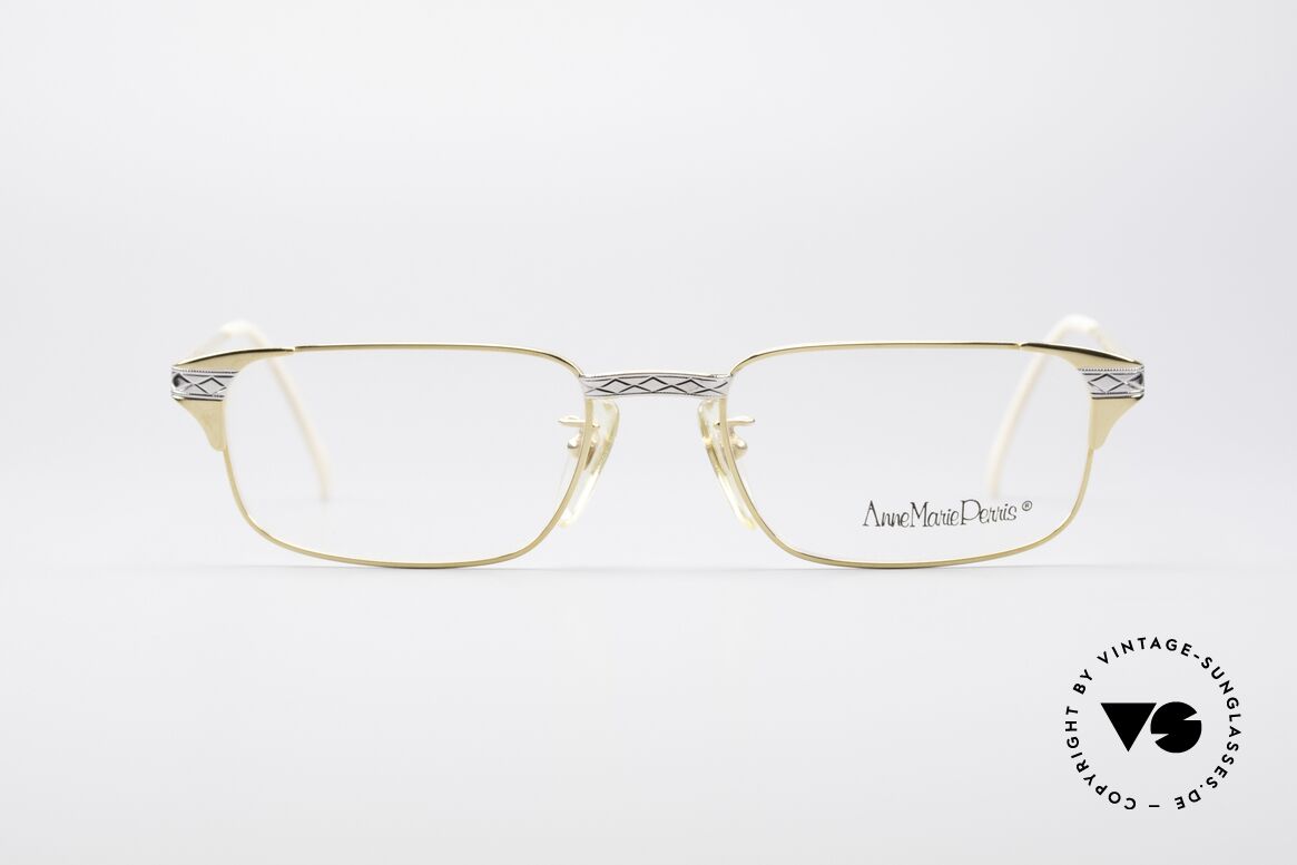 Anne Marie Perris M5 Luxus Brillenfassung, vintage Anne Marie Perris 1980er Designer-Fassung, Passend für Damen