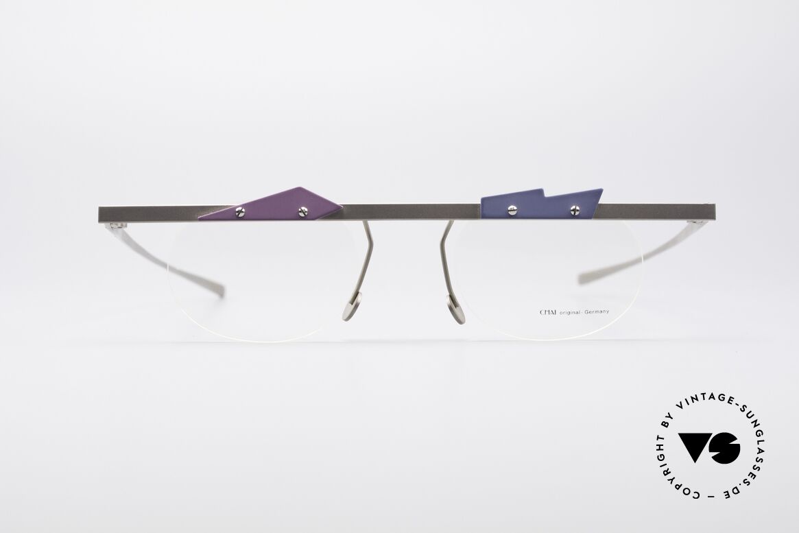 Chai TB1 Kunstvolle Vintage Brille, außergewöhnliche CHAI vintage Brillen-Fassung, Passend für Herren und Damen