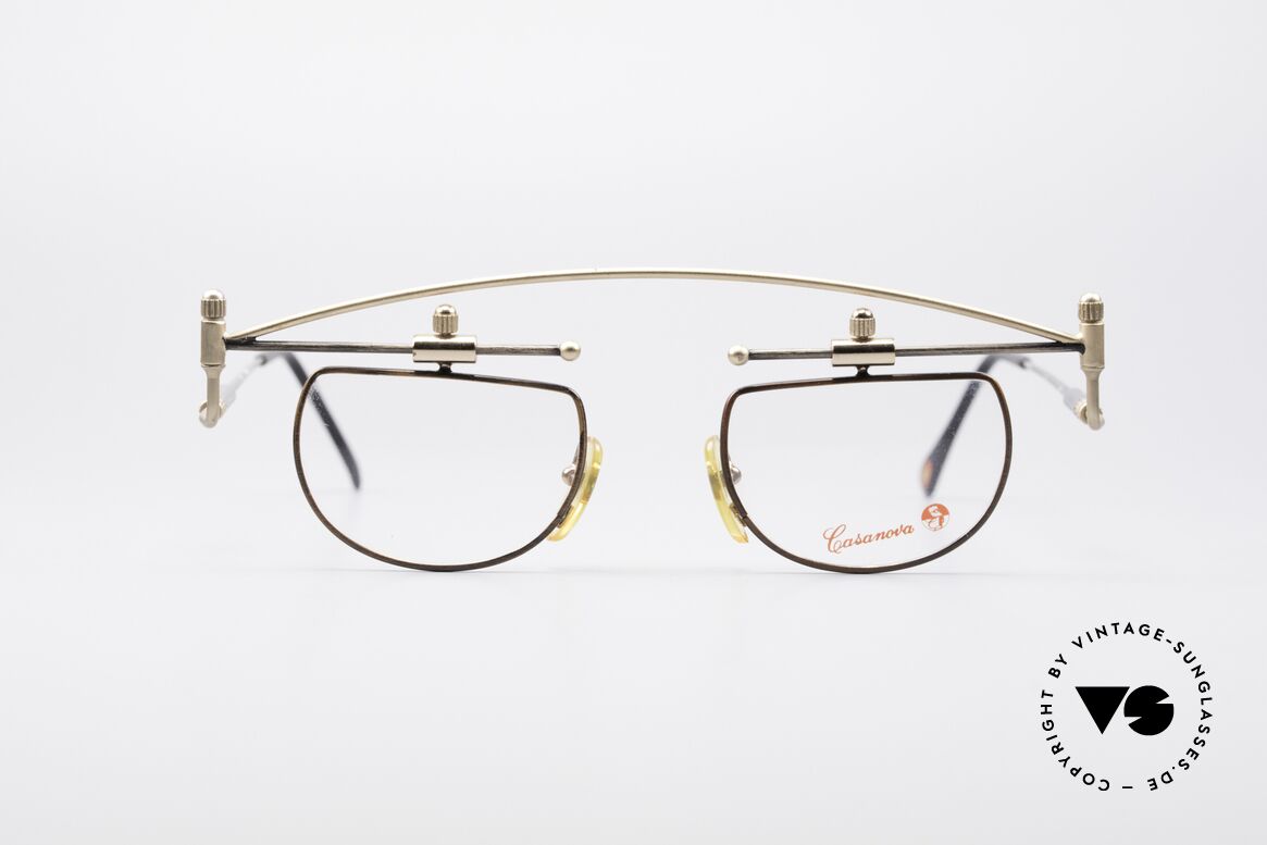 Casanova MTC-11 Limitierte Kunstbrille, limitierte Casanova vintage Kunst-Brille der 90er, Passend für Herren und Damen