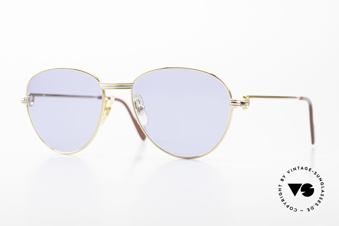 Cartier S Saphirs 0,94 ct Edelstein Sonnenbrille, Modell aus der "S"-Serie (Markteinführung 1988), Passend für Damen