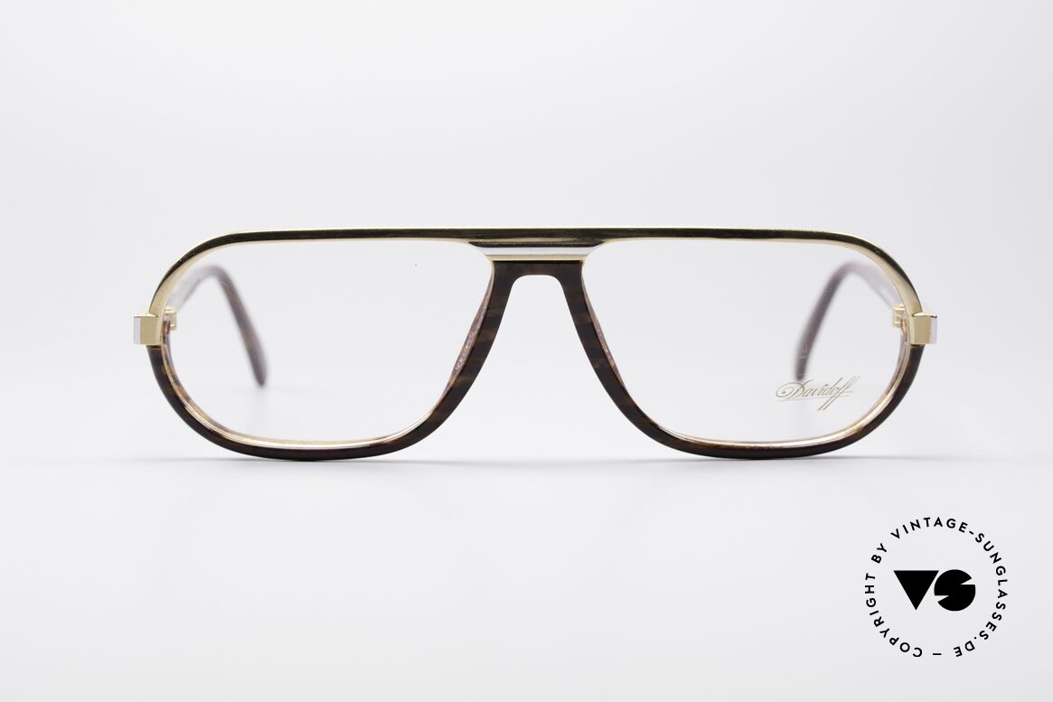 Davidoff 300 Kleine Herren Vintage Brille, edle Davidoff vintage Designer-Brillenfassung der 1990er, Passend für Herren