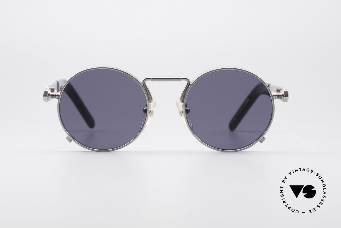 Jean Paul Gaultier 56-8171 Steampunk Vintage Brille, unglaublich massiver Rahmen (wie aus einem Stück), Passend für Herren und Damen