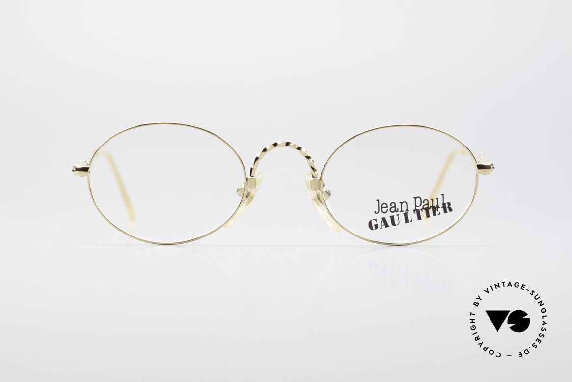 Jean Paul Gaultier 55-0175 Ovale Vintage Brille, hochwertiges Brillengestell von Jean Paul Gaultier, Passend für Herren und Damen Jean Paul Gaultier 55-0175 Ovale Vintage Brille, hochwertiges Brillengestell von Jean Paul Gaultier, Passend für Herren und Damen