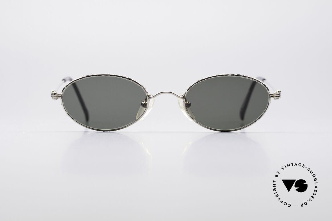 Jean Paul Gaultier 55-5101 Ovale Vintage Sonnenbrille, hochwertige Sonnenbrille von Jean Paul Gaultier, Passend für Herren und Damen