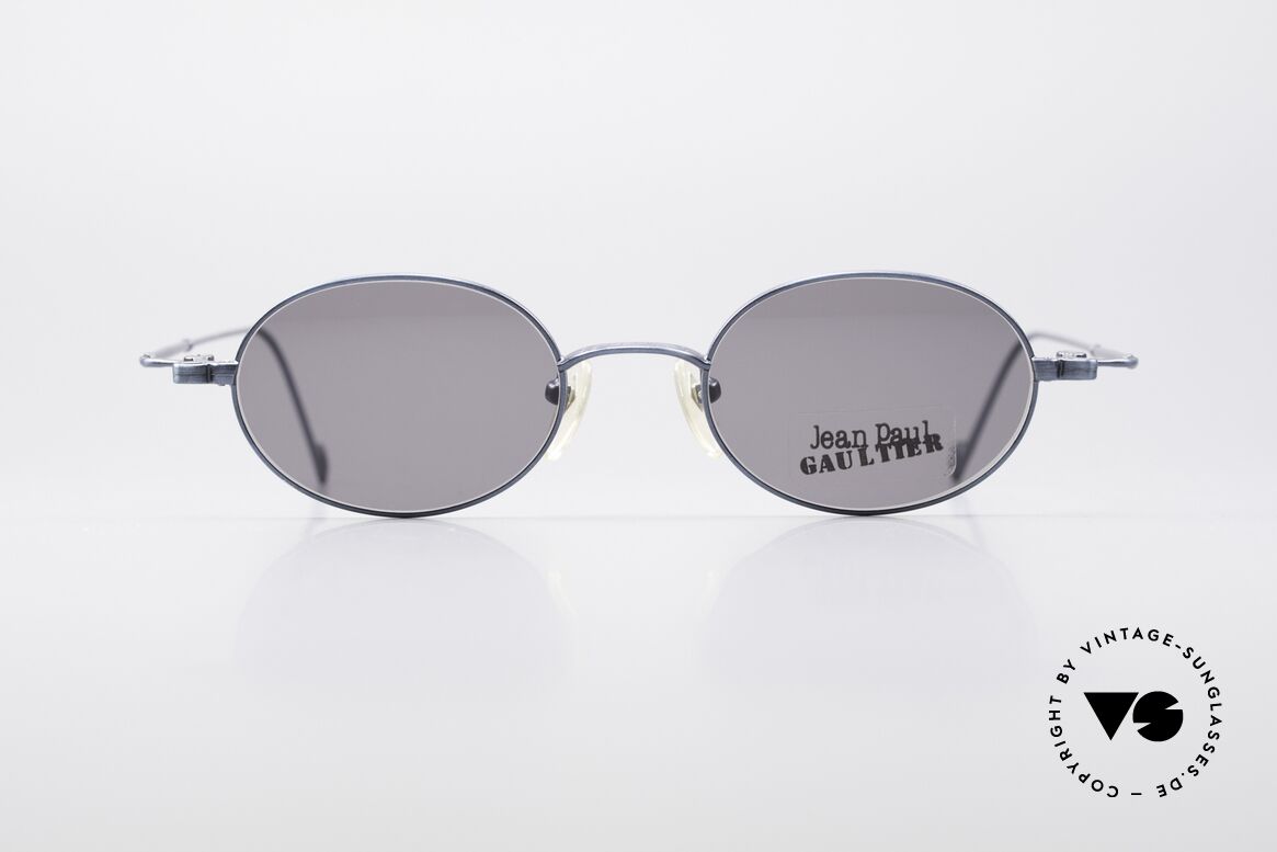Jean Paul Gaultier 55-8106 Ovale Designer Sonnenbrille, rare vintage Sonnenbrille von Jean Paul Gaultier, Passend für Herren und Damen