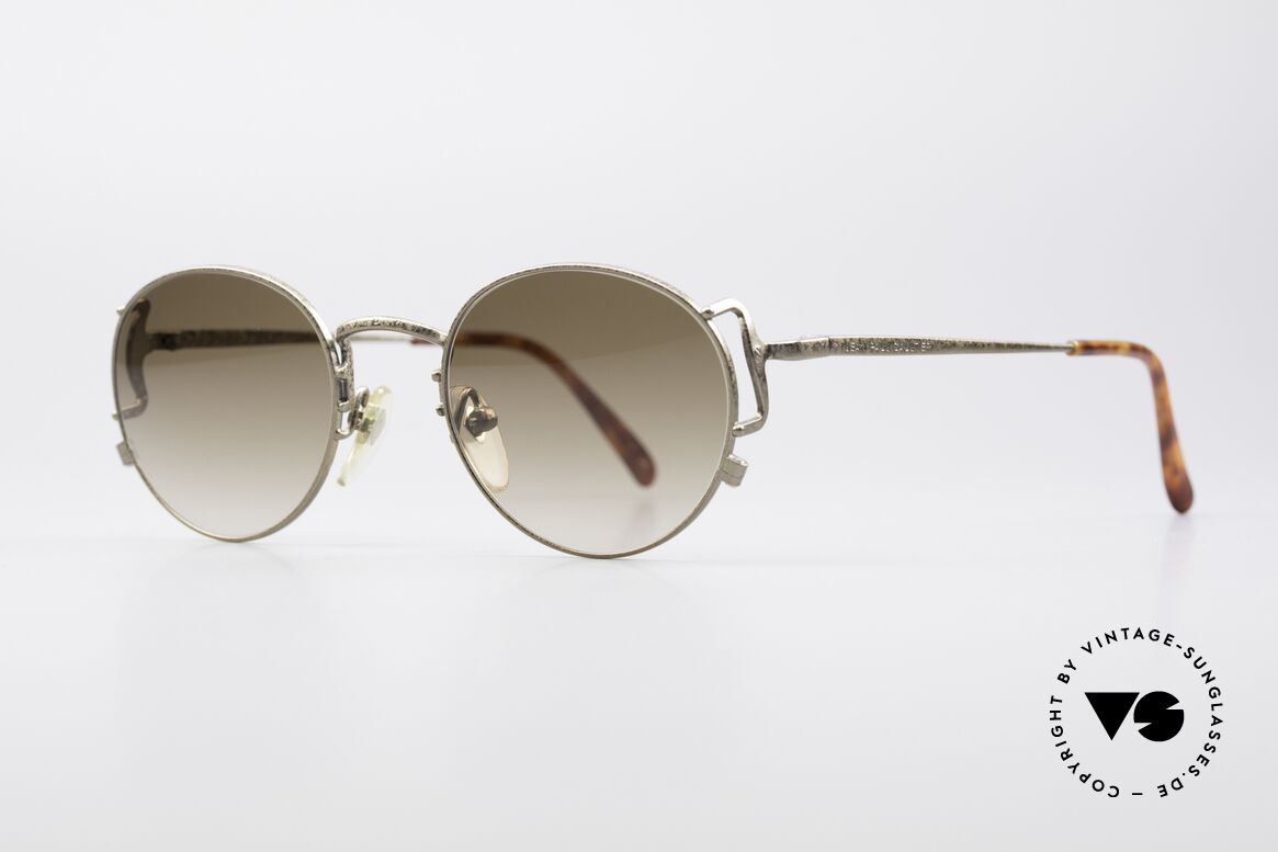 Jean Paul Gaultier 55-3178 90er Vintage No Retro Brille, hellbraune Verlaufsgläser (100% UV Protection), Passend für Herren und Damen