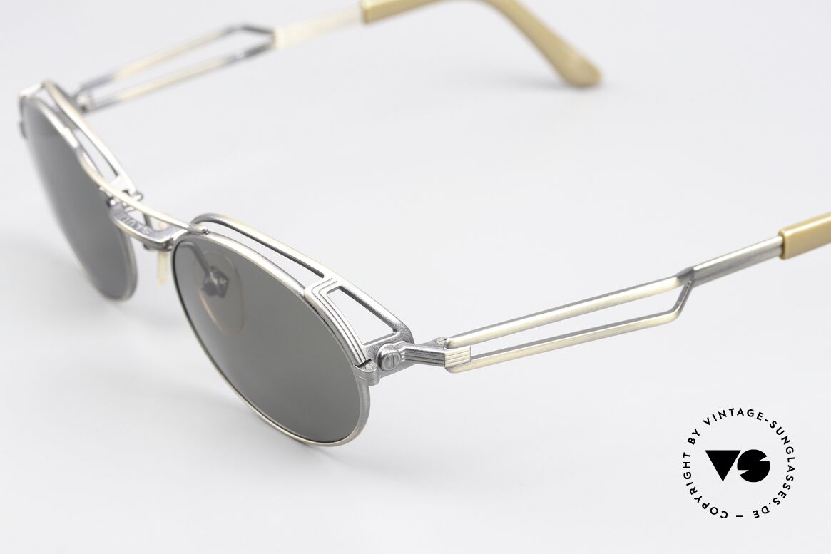 Jean Paul Gaultier 56-7107 Industrial Vintage Brille 90er, echte TOP-Qualität; made in Japan (wie aus einem Guss), Passend für Herren und Damen