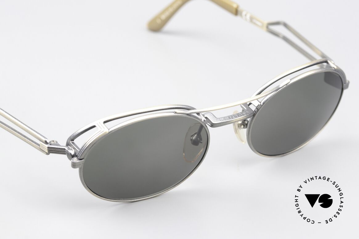 Jean Paul Gaultier 56-7107 Industrial Vintage Brille 90er, ungetragenes Einzelstück (wie alle unsere J.P.G. Brillen), Passend für Herren und Damen