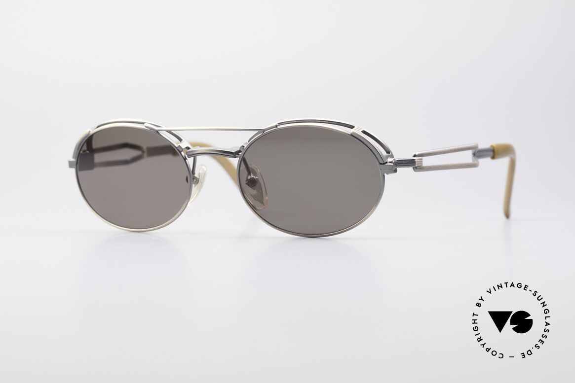 Jean Paul Gaultier 56-7107 Industrial Vintage Brille, einzigartige vintage Sonnenbrille von Jean Paul Gaultier, Passend für Herren und Damen