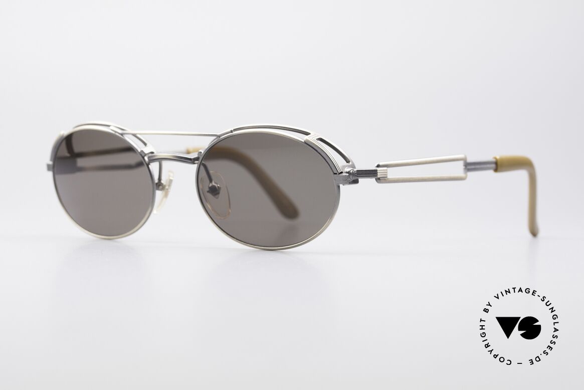 Jean Paul Gaultier 56-7107 Industrial Vintage Brille 90er, auch als 'Industrial Design' oder 'Steampunk' bezeichnet, Passend für Herren und Damen