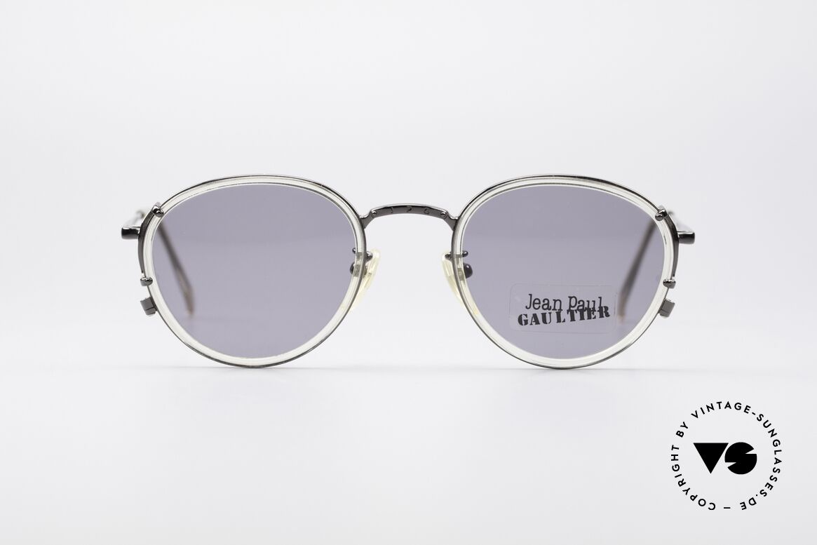 Jean Paul Gaultier 55-3271 Runde 90er Designerbrille, edle Jean Paul Gaultier vintage Designer-Sonnenbrille, Passend für Herren und Damen