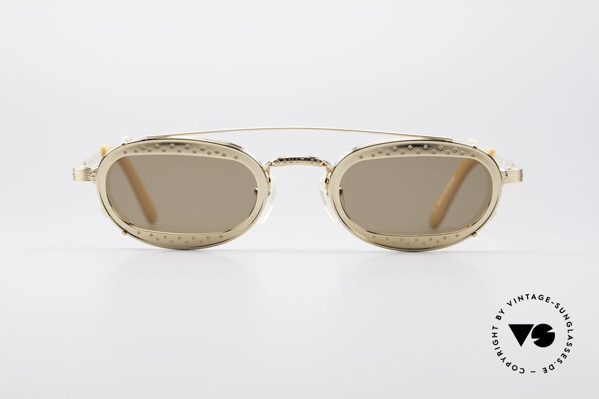 Jean Paul Gaultier 56-7116 Limited Edition Vintage Brille, limitierte Designersonnenbrille von Jean Paul Gaultier, Passend für Herren und Damen