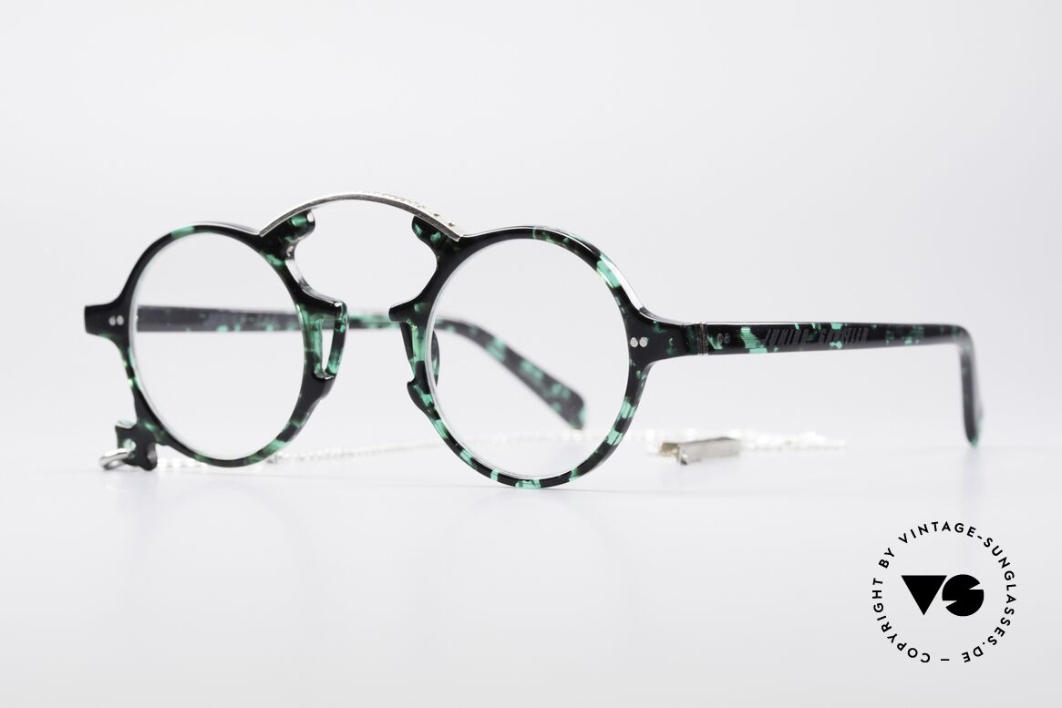 Jean Paul Gaultier 58-0271 Steampunk Vintage Brille, echtes Designerstück in einzigartiger Rahmenfarbe, Passend für Herren und Damen