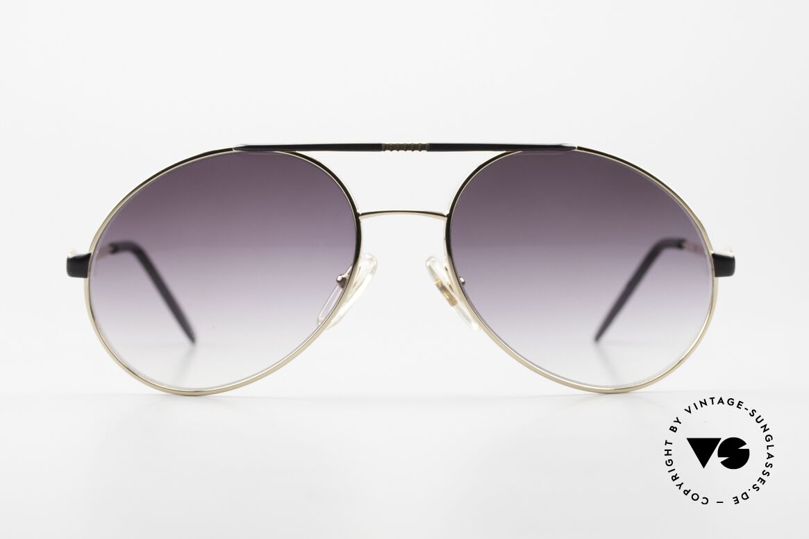 Bugatti 65837 80er Luxus Vintage Brille, vintage Sonnenbrille im klassischen BUGATTI-Design, Passend für Herren