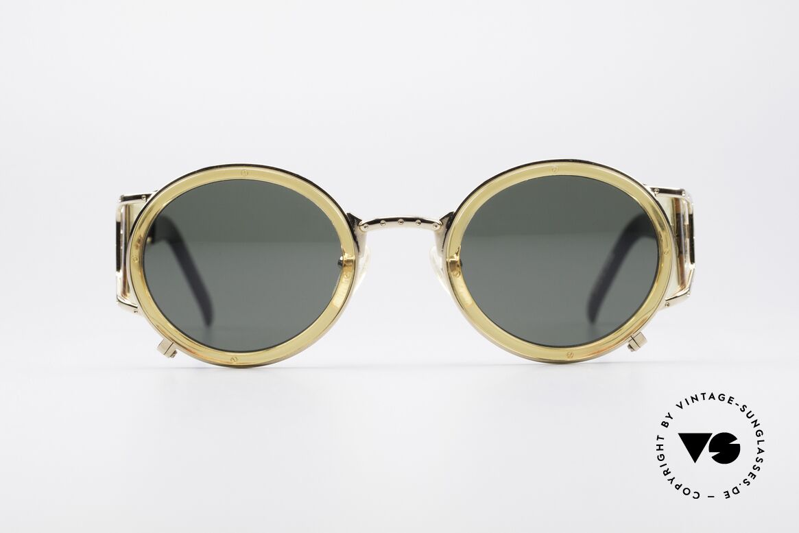 Jean Paul Gaultier 58-6201 Steampunk Vintage Brille, äußerst kreatives Rahmendesign und Farbgestaltung, Passend für Herren und Damen