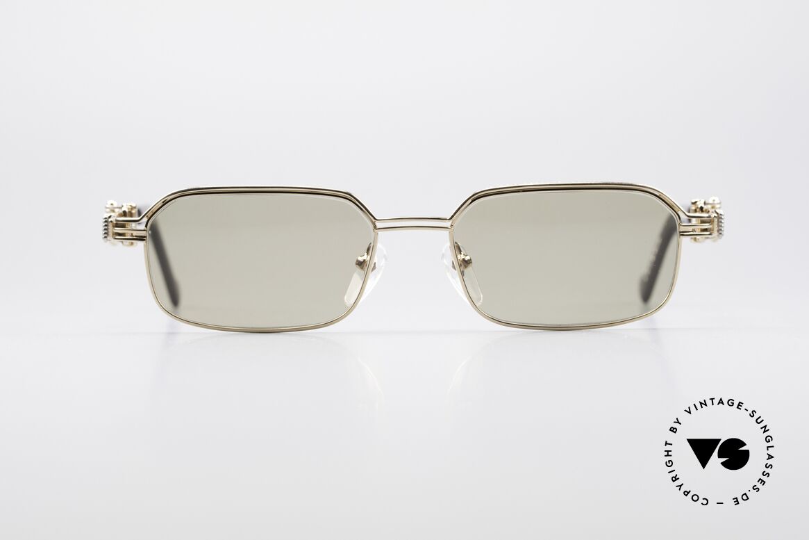 Jean Paul Gaultier 56-0002 Bügel mit Gürtelschnalle, vintage Jean Paul GAULTIER Sonnenbrille von 1996/97, Passend für Herren