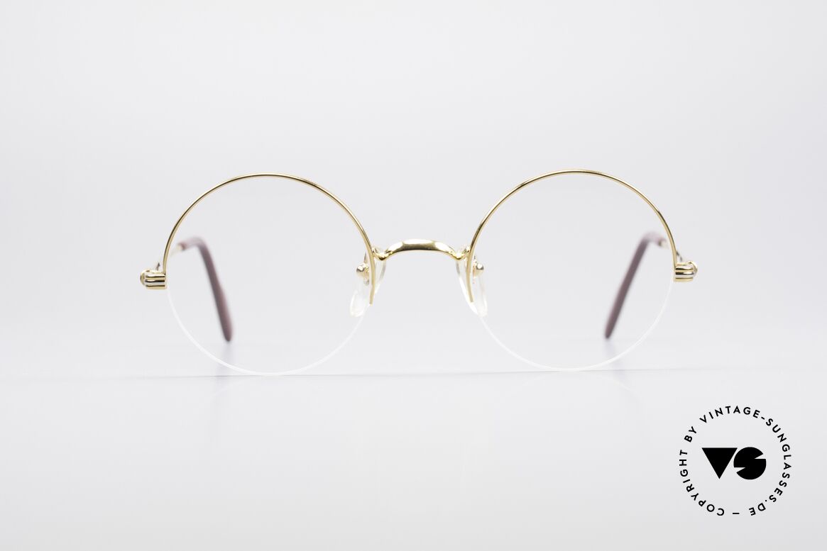 Cartier Mayfair Runde Vintage Luxusbrille, edles Cartier vintage Modell aus den 1990ern, Passend für Herren und Damen