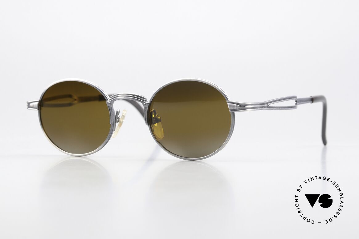 Jean Paul Gaultier 55-7107 Verspiegelte Verlaufsgläser, Fassung (SMALL Gr. 44/20) in 'metallic smoke silver', Passend für Herren und Damen