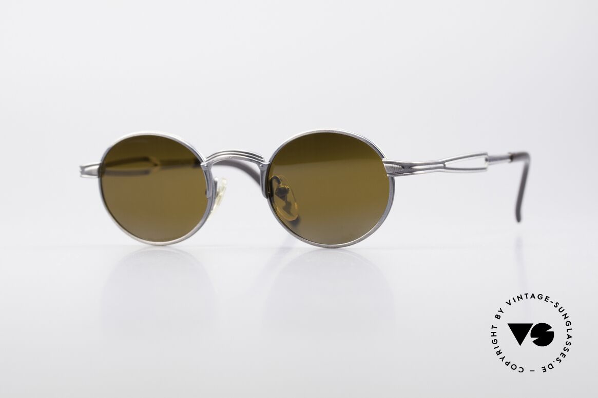 Jean Paul Gaultier 55-7107 Verspiegelte Verlaufsgläser, kleine, runde vintage Brille von Jean Paul GAULTIER, Passend für Herren und Damen