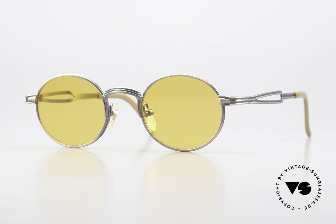 Jean Paul Gaultier 55-7107 90er Fassung Smoke Gold, runde vintage Sonnenbrille von Jean Paul GAULTIER, Passend für Herren und Damen
