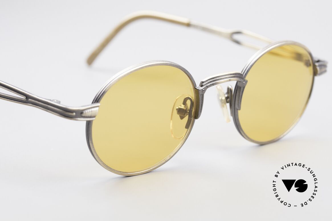 Jean Paul Gaultier 55-7107 Runde Vintage Sonnenbrille, unbenutzt (wie alle unsere vintage GAULTIER Brillen), Passend für Herren und Damen