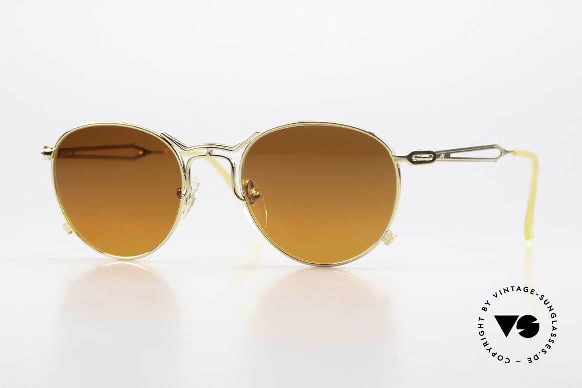 Jean Paul Gaultier 55-2177 Vergoldete Mit Sunset Glas, eleganter Kontrast zw. Gläsern & vergoldeter Fassung, Passend für Herren und Damen