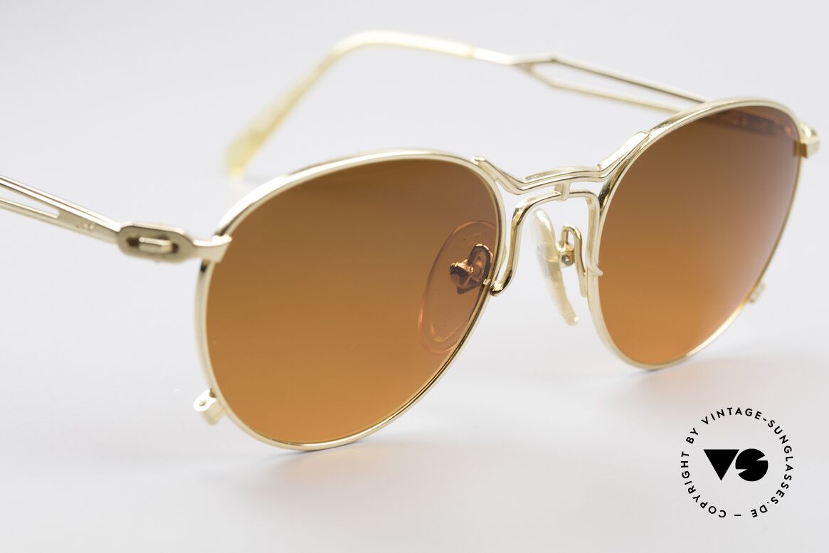 Jean Paul Gaultier 55-2177 Vergoldete Designer Fassung, ungetragen (wie alle unsere vintage GAULTIER Brillen), Passend für Herren und Damen