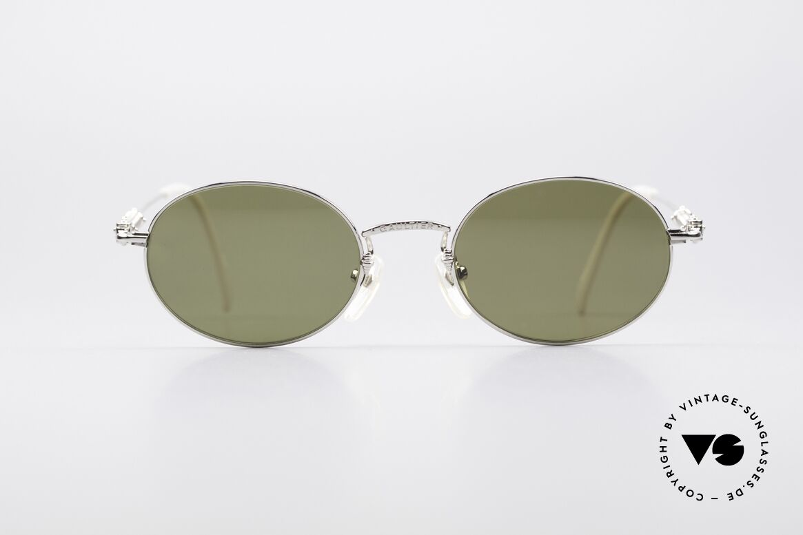 Jean Paul Gaultier 55-6101 Ovale Brille Polarisierend, ovale J.P. Gaultier vintage Sonnenbrille von 1996, Passend für Herren und Damen