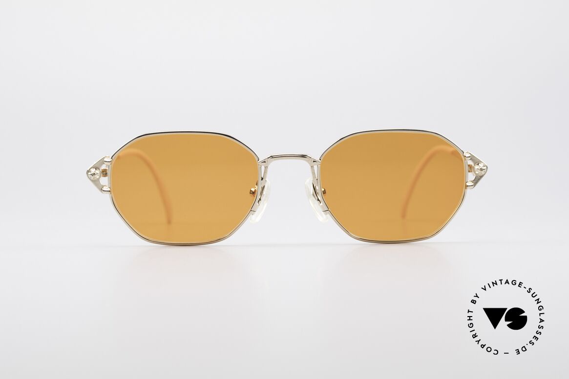 Jean Paul Gaultier 55-6106 Vergoldete JPG Sonnenbrille, kostbare Jean Paul Gaultier Sonnenbrille von ca. 1994, Passend für Herren und Damen